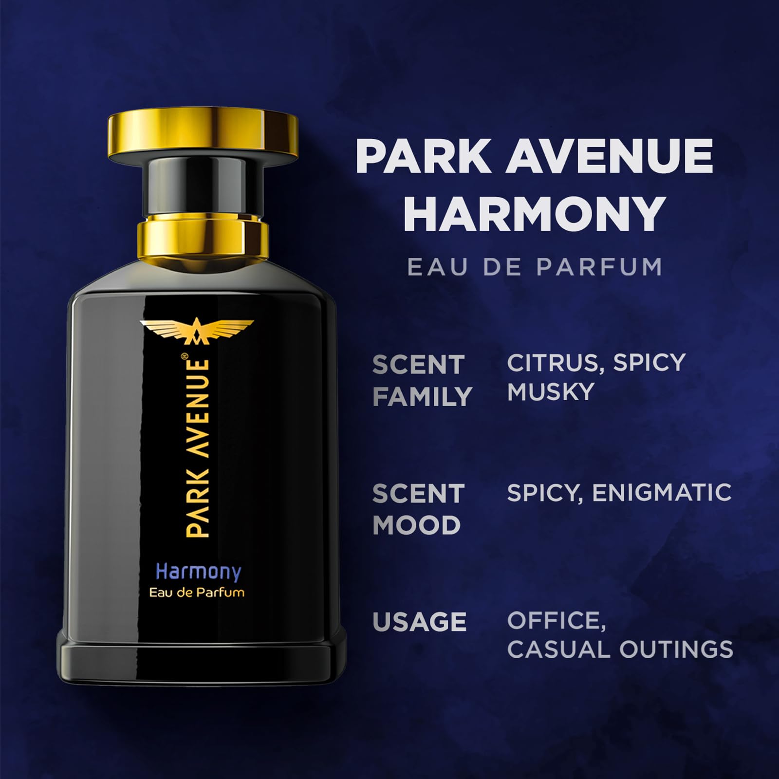 Park Avenue Euphoria Eau De Parfum Spray For Men, 100ml & Eau De Perfume- Spray, Harmony, 100ml - Image 4 thumbnail
