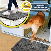 Vista 56 de Muddy Mat Tapete súper absorbente para interiores, de microfibra de secado rápido, antideslizante, para puerta principal, lavable a máquina