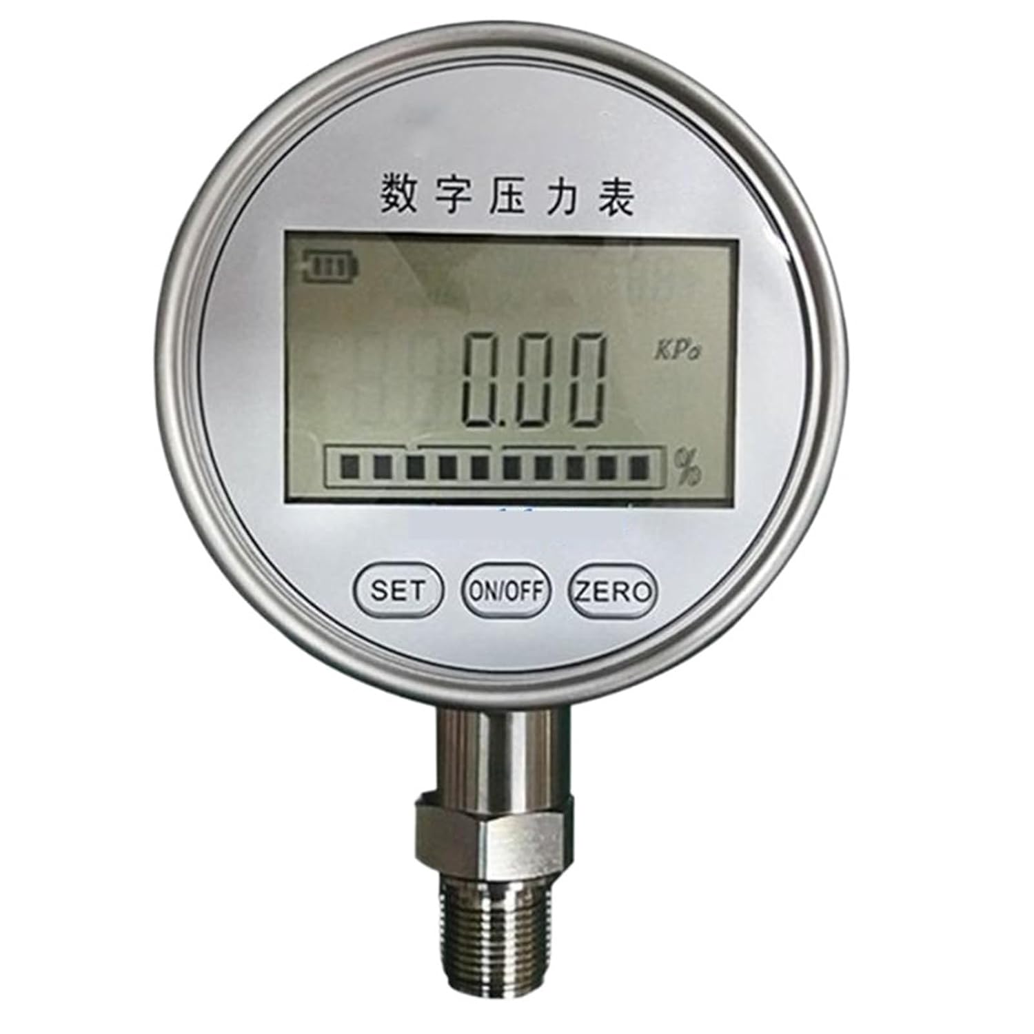 1pcs U2JC Stainless Steel Digital Hydraulic Pressure Gauge M20x1.5 Connector Pressure