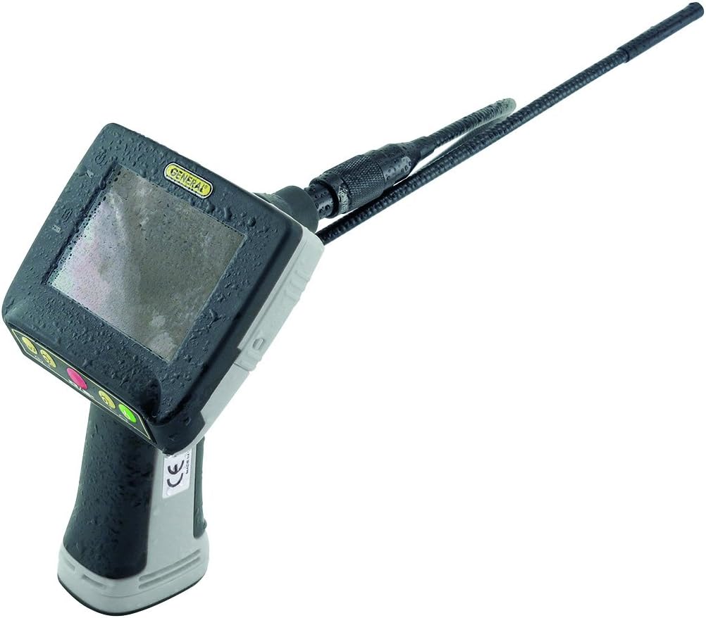 General Tools DCS660A Wet/Dry Recording Video Inspection System with 1 Meter Long & 8mm Diameter Camera Tipped Probe