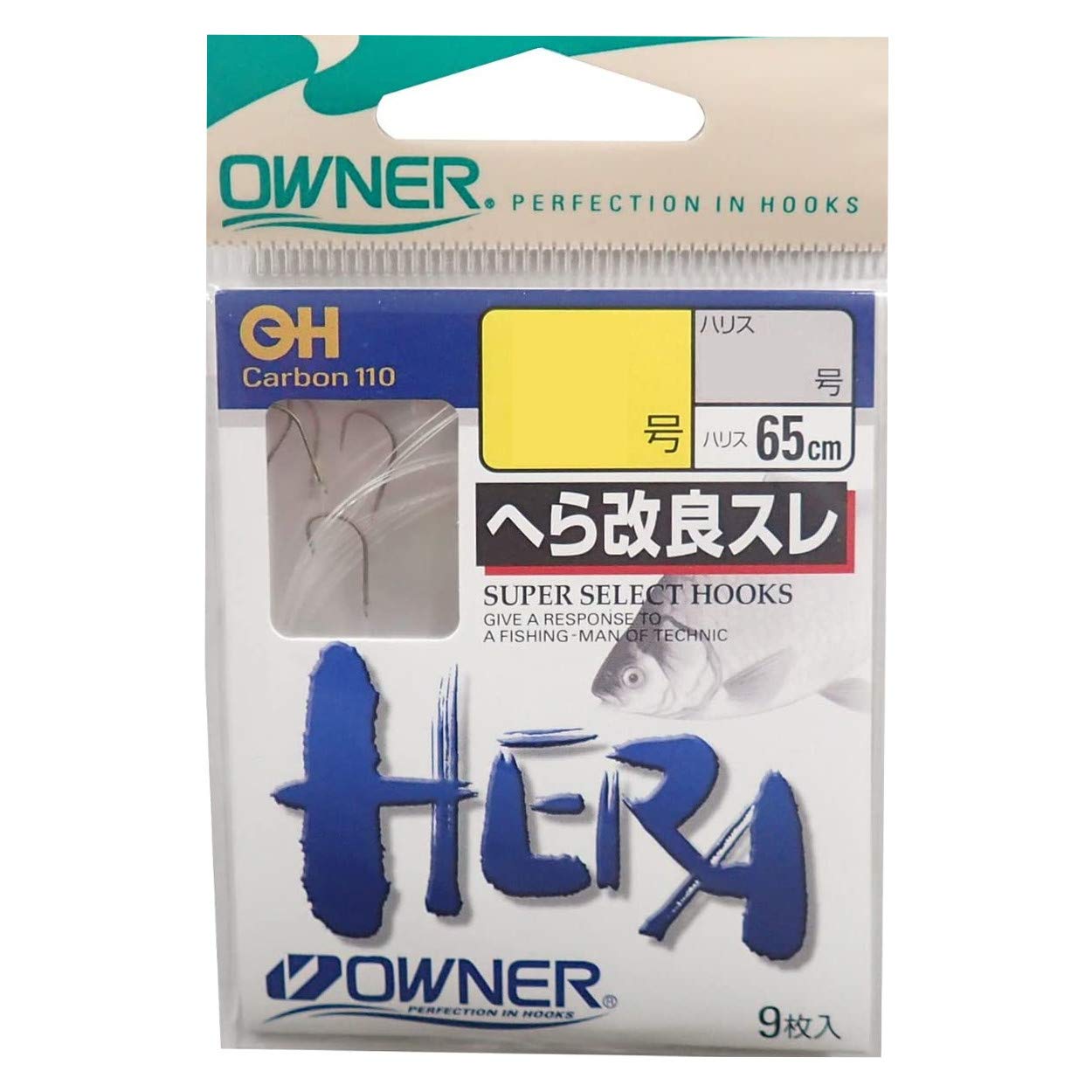 Amazon | オーナー(OWNER) 茶 ヘラ改良スレ 釣り針 フック 4-0.4 40575