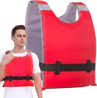 Kayak Chaleco Salvavidas para Adultos | Flotabilidad Reflectante Y Ajustable - Chaqueta Flotante Para Adultos Chaleco Salvavidas,Adecuado Para Mar, Lago, Viajes Marítimos, Vacaciones, Kayak, Remando Y