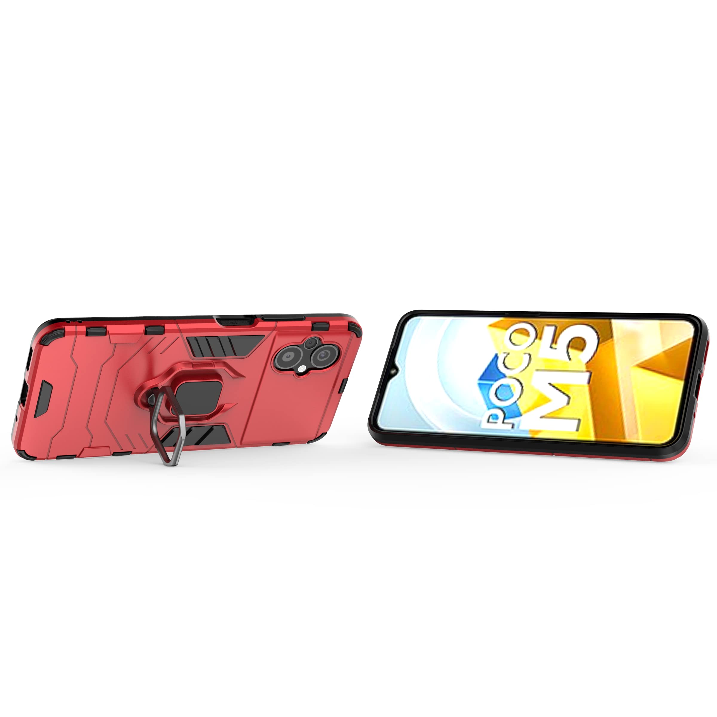 X&E Protective Slim Case for Xiaomi Poco M5 4G PU Leather Coated TPU+P