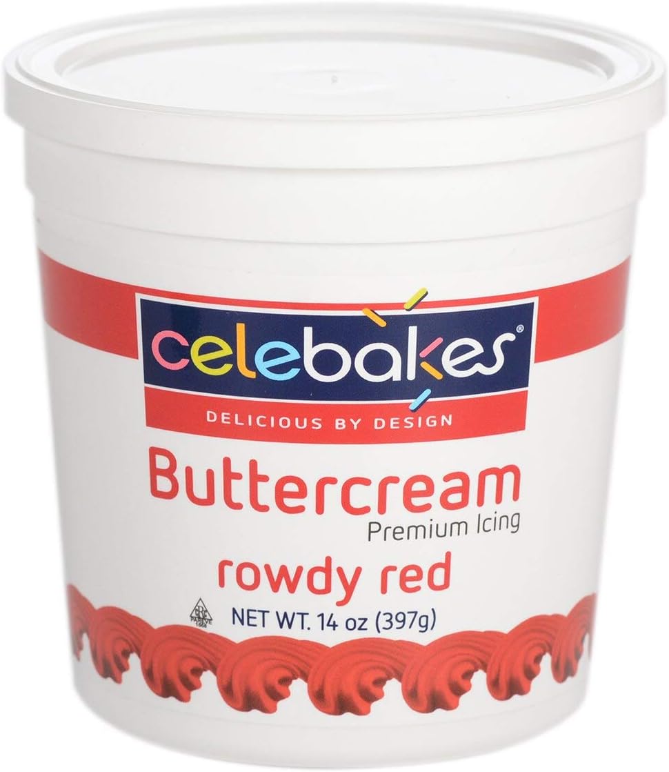 Celebakes by CK Products Rowdy Red Buttercream Premium Icing, 14 oz