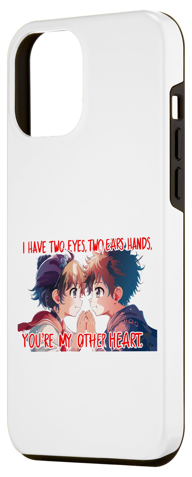 iPhone 15 Pro Max Two eyes two ears you're my other heart. romantic couple. Case - Image 2