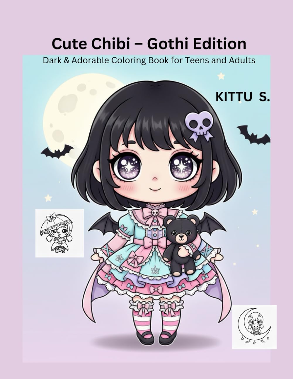 Cute Chibi – Gothi Edition: Dark & Adorable Coloring Book for Teens and Adults (Cute Chibi Cozy Coloring Book)