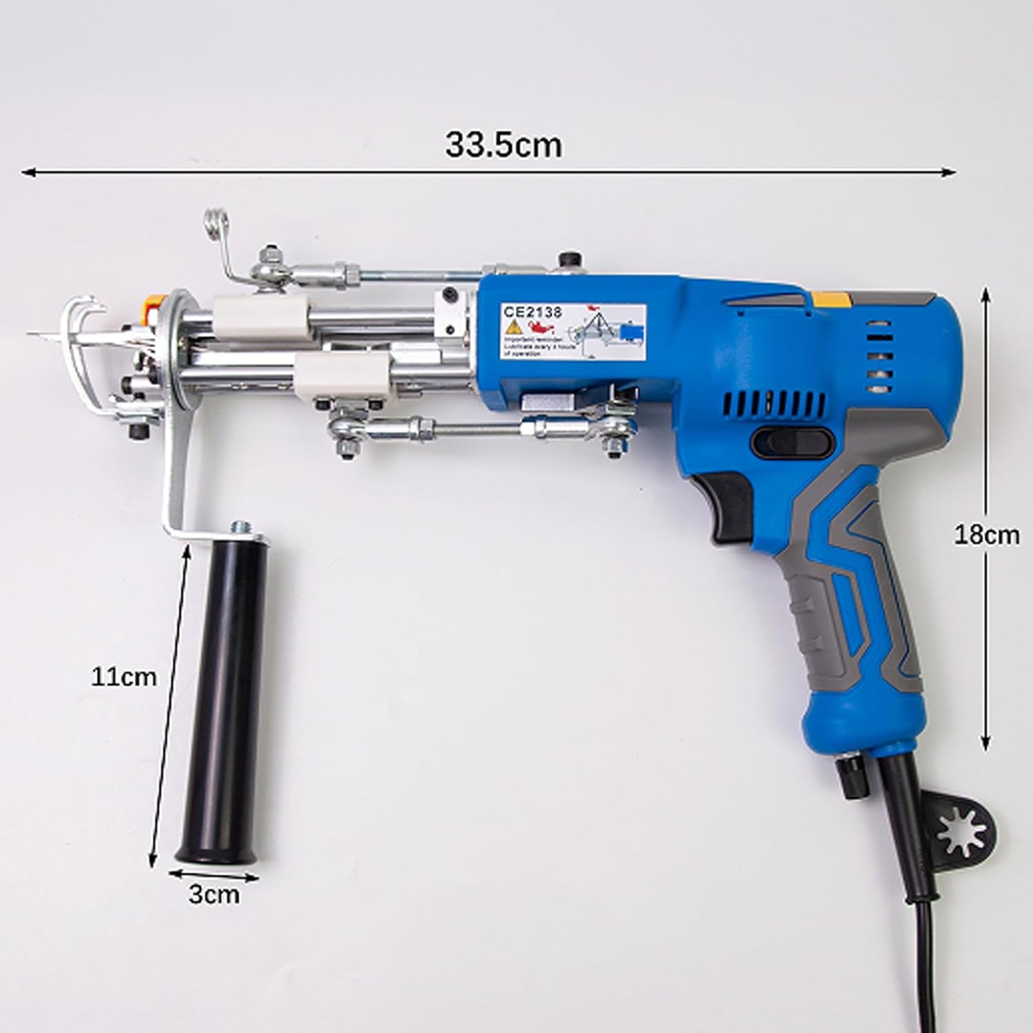 カーペットタフティングガン（カーペットトリマーキット付き）、ループパイルカーペットガン（LEDライト付き）、タフティングガンスタータ