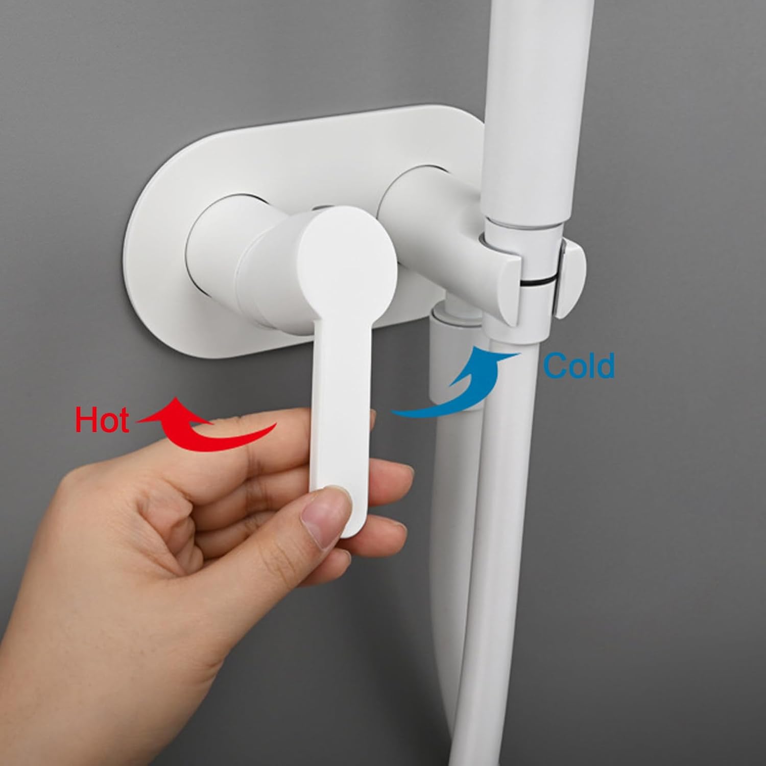 Bidet Sprayer for Toilet, Handheld Bidet Sprayer Kit with Brass Hot and Cold Mixing Valve, Bidet Attachment for Bathroom Shower Spray Cloth Diaper Sprayer