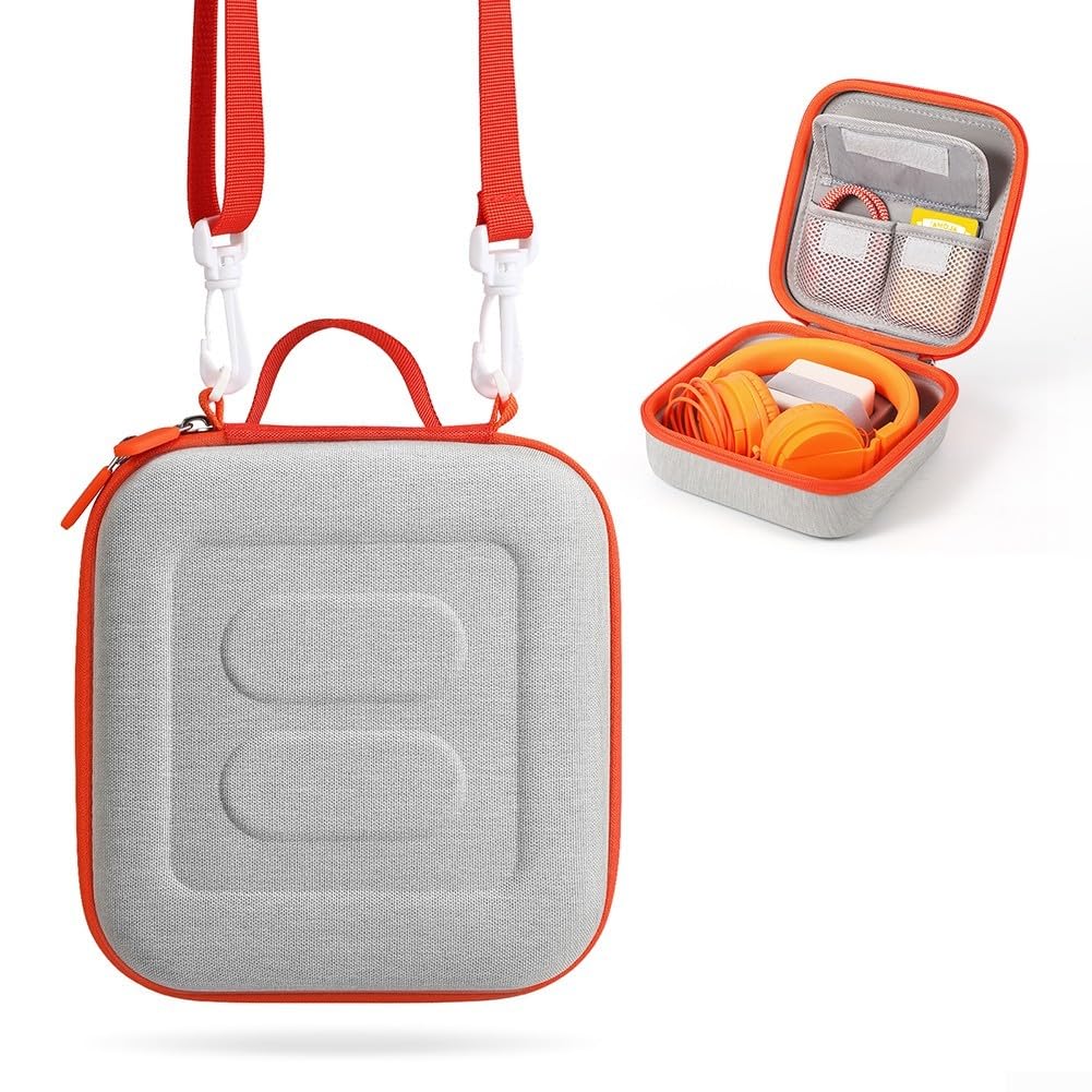 Étui de voyage pour Yoto Mini avec bandoulière réglable, peut contenir des mini, des écouteurs de lecteur et des cartes audio, porte-cartes en EVA, protection essentielle pour les