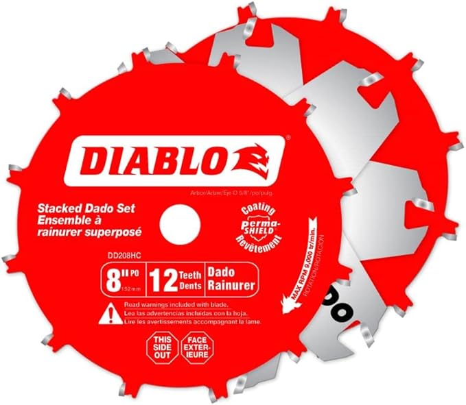 8" Stacking Dado Circular Saw Blade Set