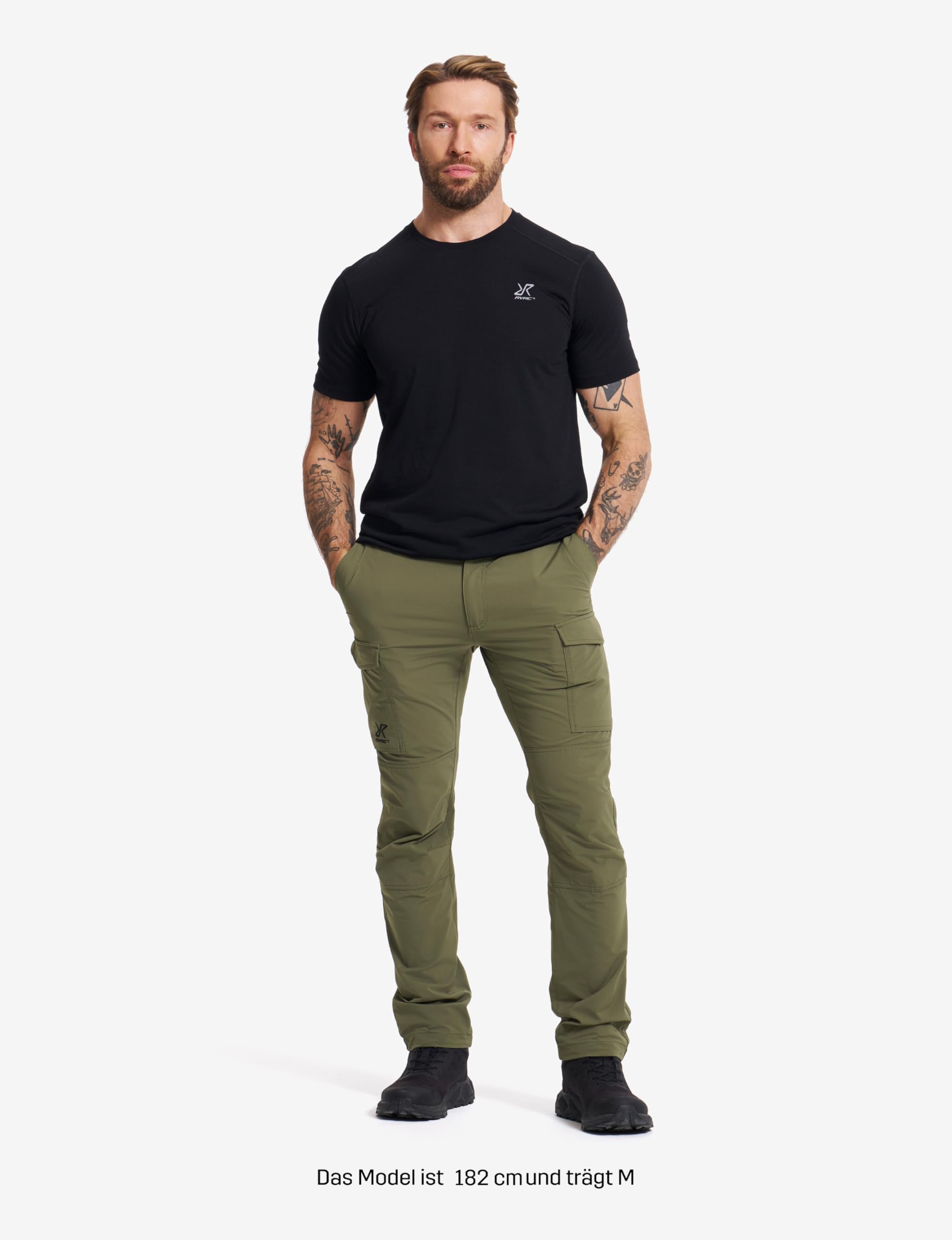 RevolutionRace Adventure Cargo Stretch Pants für Herren, Wanderhose für viele Outdoor-Aktivitäten
