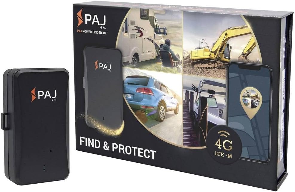PAJ GPS Power Finder 4G GPS Tracker Localizzatore di veicoli Nero 1 St.