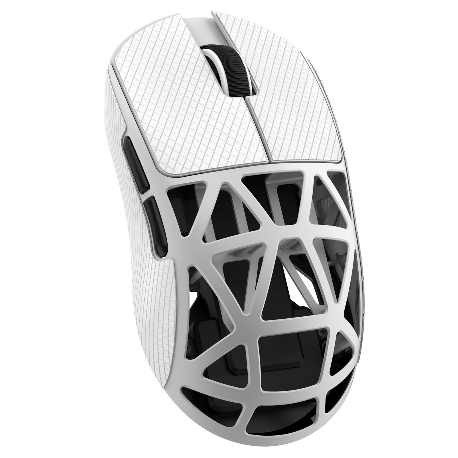 ATTACK SHARK R2 Bezprzewodowa mysz do gier ze stopu magnezu, czujnik PixArt PAW3950, 48 g Superlight, BT/2,4 G/przewodowa, regulowana DPI 42000, biała - Win11/Xbox/PS/Mac