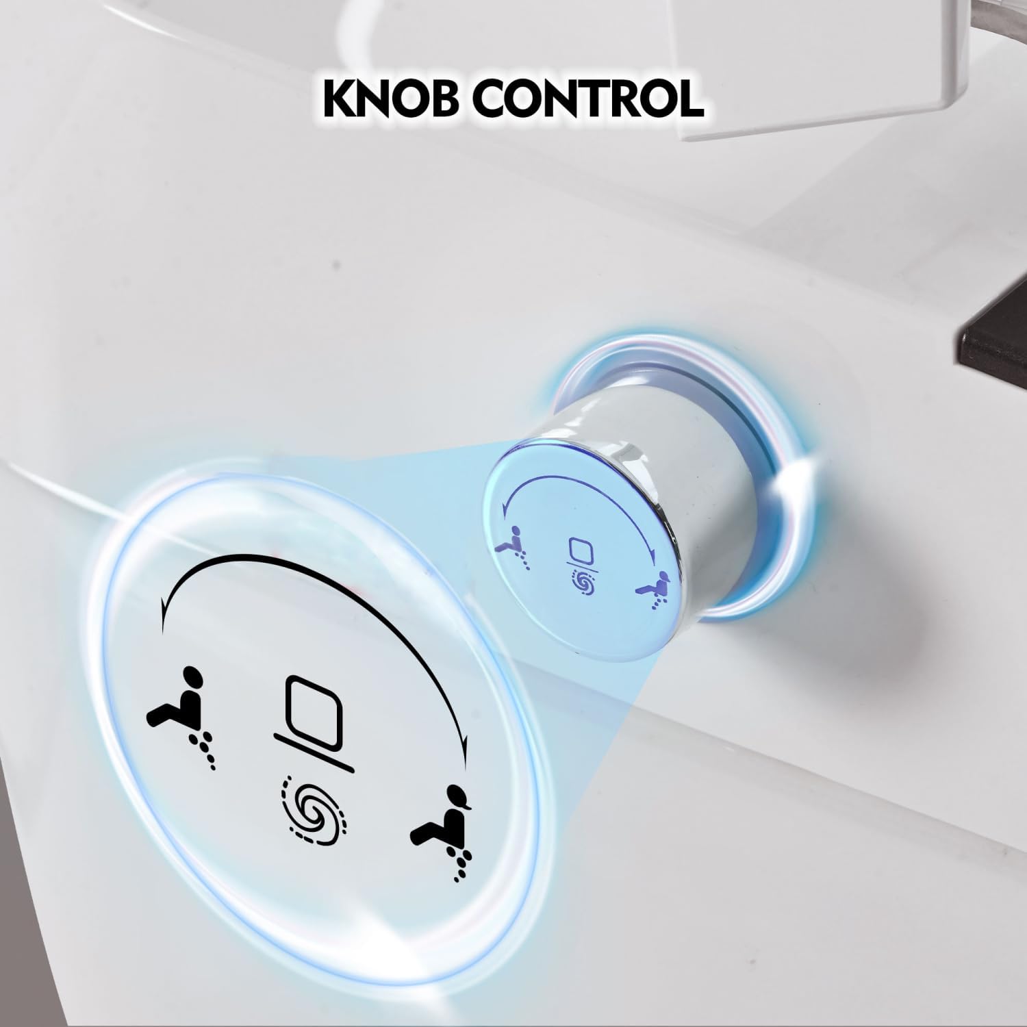 Smart Toilet Bidet Combo with Self-Cleaning Nozzle, Foot Sensor Flush, and White Night Light