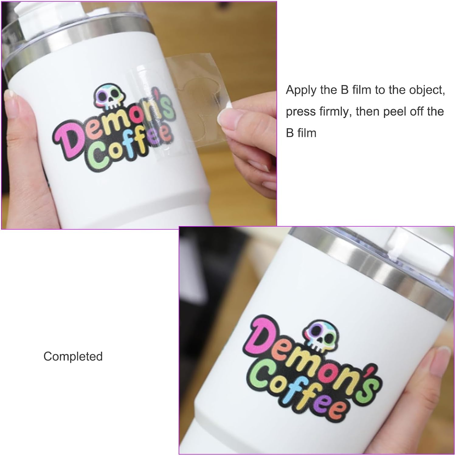 UV DTF AB Film 50M for A3 UV Sticker Printer Direct Print On Sticker 1 Roll 50M A Films + 1 Roll 50M B Films