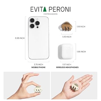 EVITA PERONI 2PCS Small Acetate Claw Clips for Women, Half Updo | Small Hair Clip, Little Tiny Clips, Durable, Thick/Thin Hair, Hair Accessories, Gifts for Women's Day, Fixed Flyaways