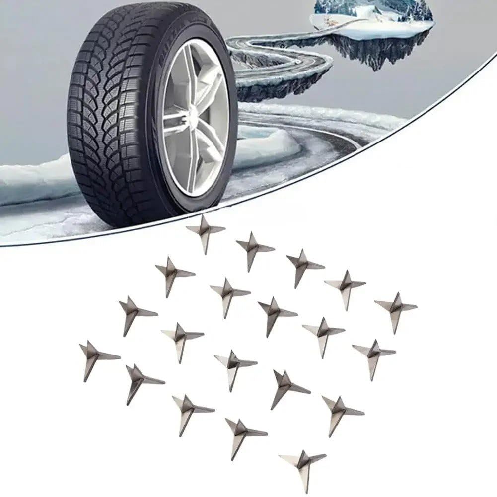 Juego De 20 Clavos Antipinchazos Ligeros para Neumáticos De Automóviles, Antirrobo, con Forma De Triángulo. Clavos Antipinchazos para Neumáticos De Coche.