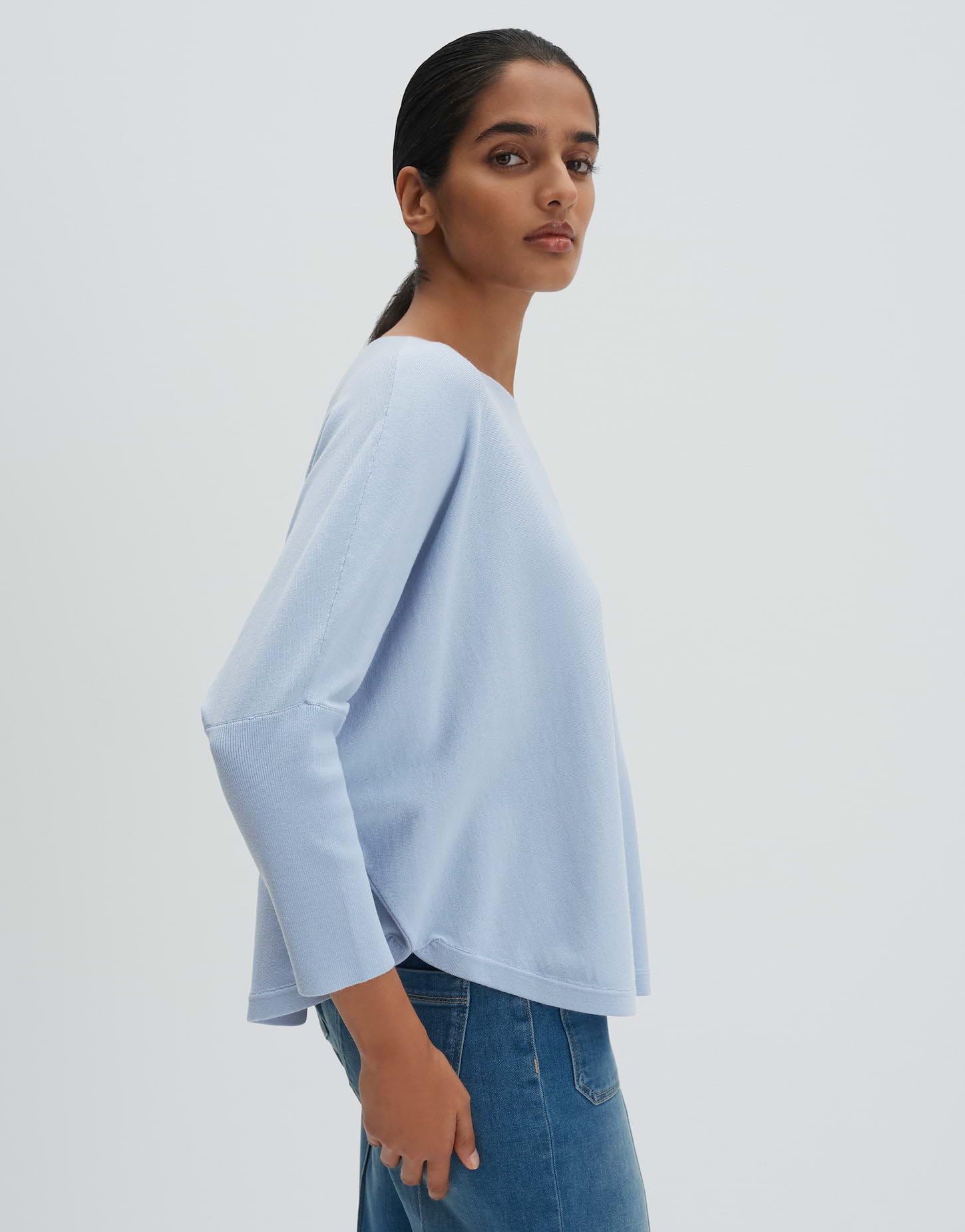someday Damen Pullover | TIRAJA Oversized Feinstrickpullover im Cape Stil