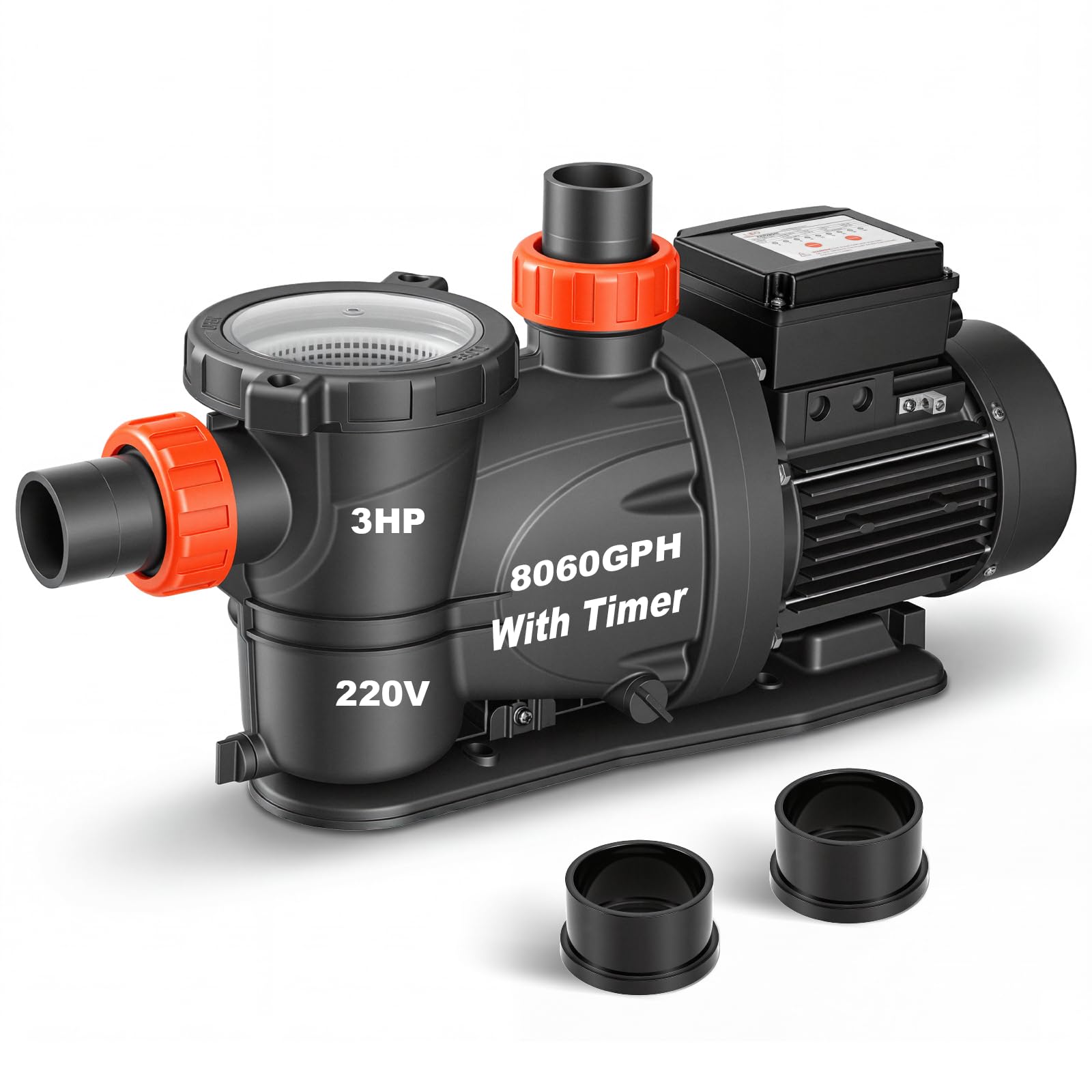 LEO 3HP Pool Pump with Timer