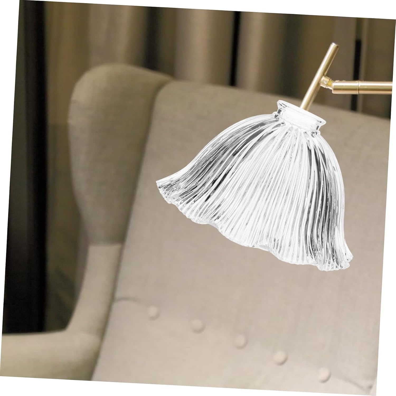 Uonlytech Vintage Glass Lamp Shade 8.85X5.90 Inch Pendant Light Cover Decorative Wall Sconce Fixture Soft Light Diffuser Easy Installation
