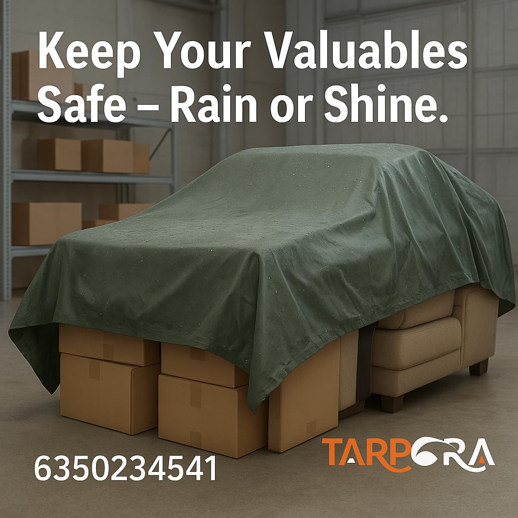 Heavy Duty Canvas Tarpaulin 600 GSM – 100% Water Repellent, UV Resistant, Tearproof, Multipurpose Truck, Garden, Construction & Outdoor Cover with Reinforced Eyelets (Grey, 6 X 6 FT) — Amazon image 6
