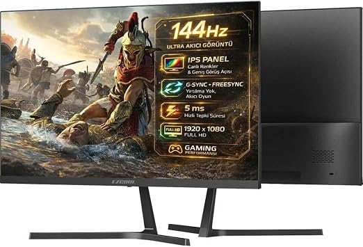 24″ Corp EZP24 FHD 5MS 144Hz VGA HDMI IPS Monitör