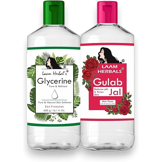 Laam Herbals Rose Water & Glycerine Skin Toner 500ml 500 ml