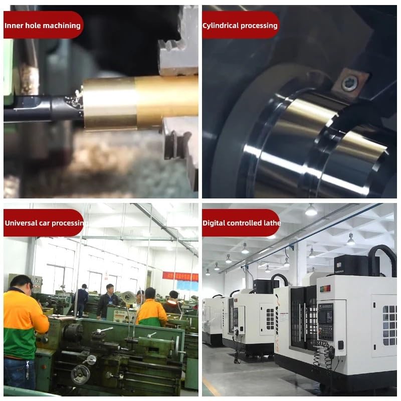 Turning Indexable Inserts Carbide 10PCS DNMG150404MA Hard Alloy Turning Tool Applies to Stainless Steel Lathe Cutter(DNMG150604MA)