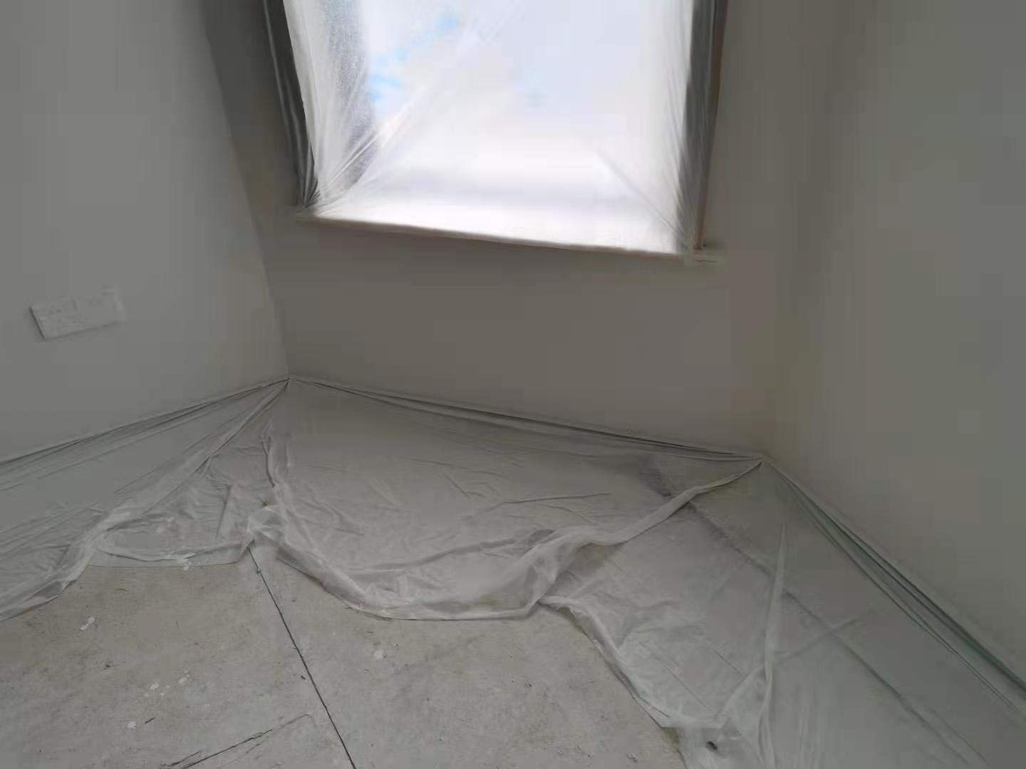 Pre-Taped Masking Film Film and Masking Tape in one Plastic Tape and Drape Roll Painters Plastic (20 Pack, Each roll 22" Wide x 82 feet Long)