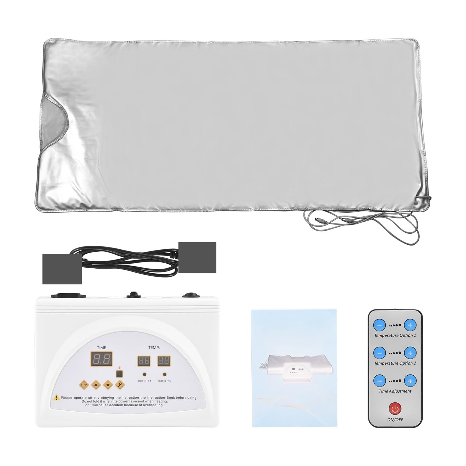 Manta de Sauna ponderada for Quemar Grasa, Adelgazante for Bajar de Peso, desintoxicación de SPA, Manta cafactora con Control Remoto por Infrarrojos for el Cuerpo del hogar para Sauna en casa