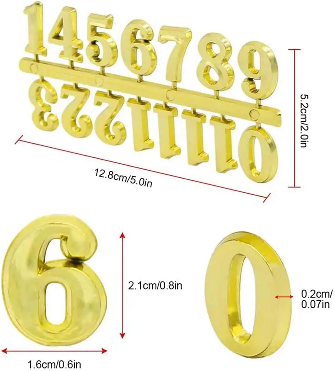 18pcs Roman Numerals Arabic Numbers Wall Clock Digital Mechanical Watches Free Shiping Machinery Tools for Watchmaker Repair Set(Black) image 5