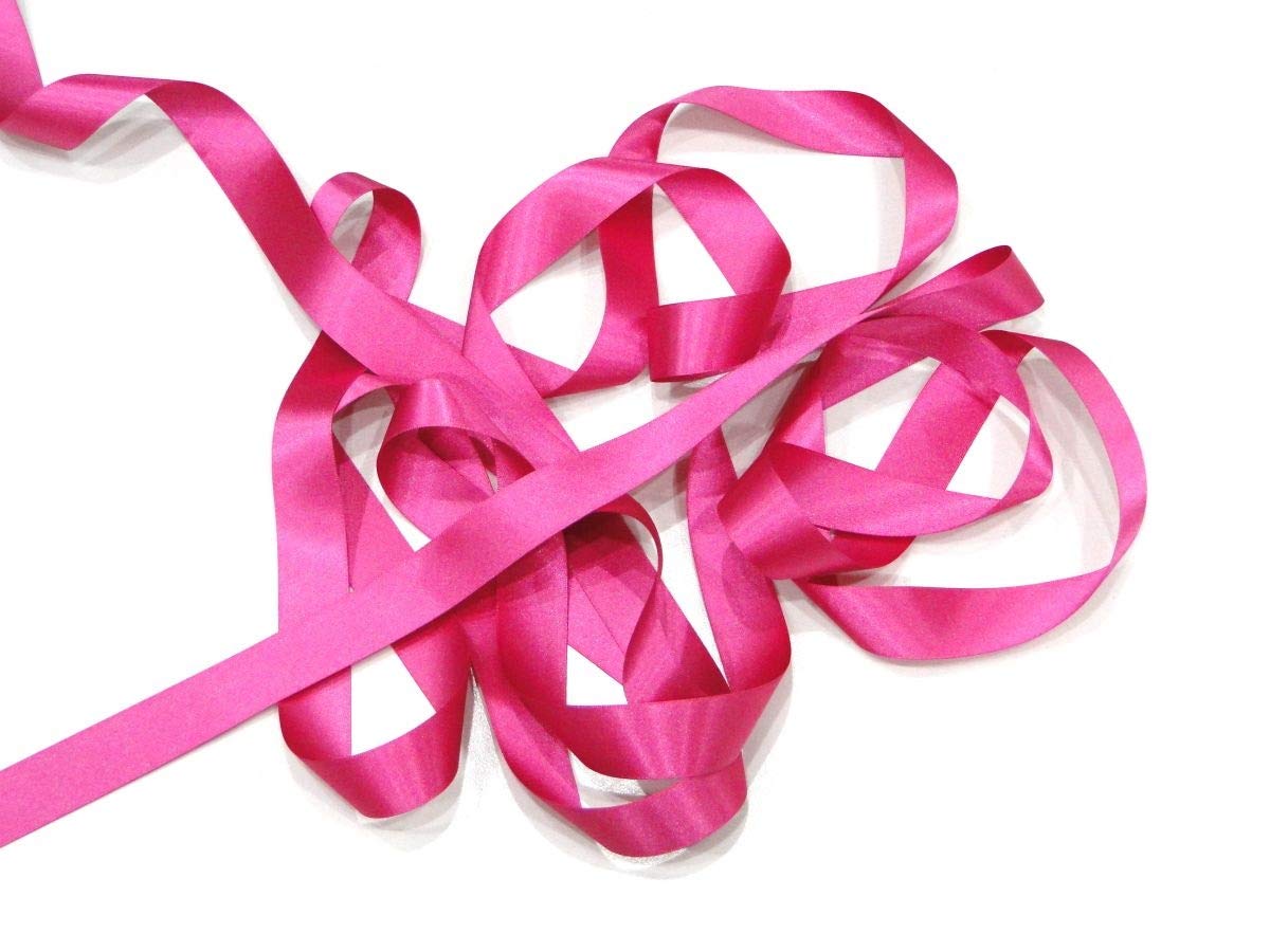 Fuchsia 5mm Satin Ribbon Double Sided Berisfords 3501 (5 Meters)