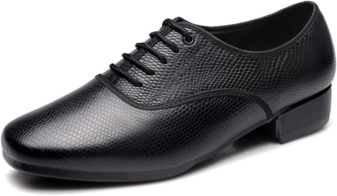 Mens Modern Dance Shoes Performance Classic Tic Tap Ballroom Salsa Latin Dance Shoes Breathable Resistant Flexible