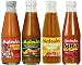 Matouks Hot Sauce Variety-4pk 10 OZ (WEST INDIA HOT SAUCE 10 OZ / CALYPSO HOT SAUCE 10 OZ / SOCA HOT SAUCE 10 OZ / HOT PEPPER SAUCE 10 OZ)