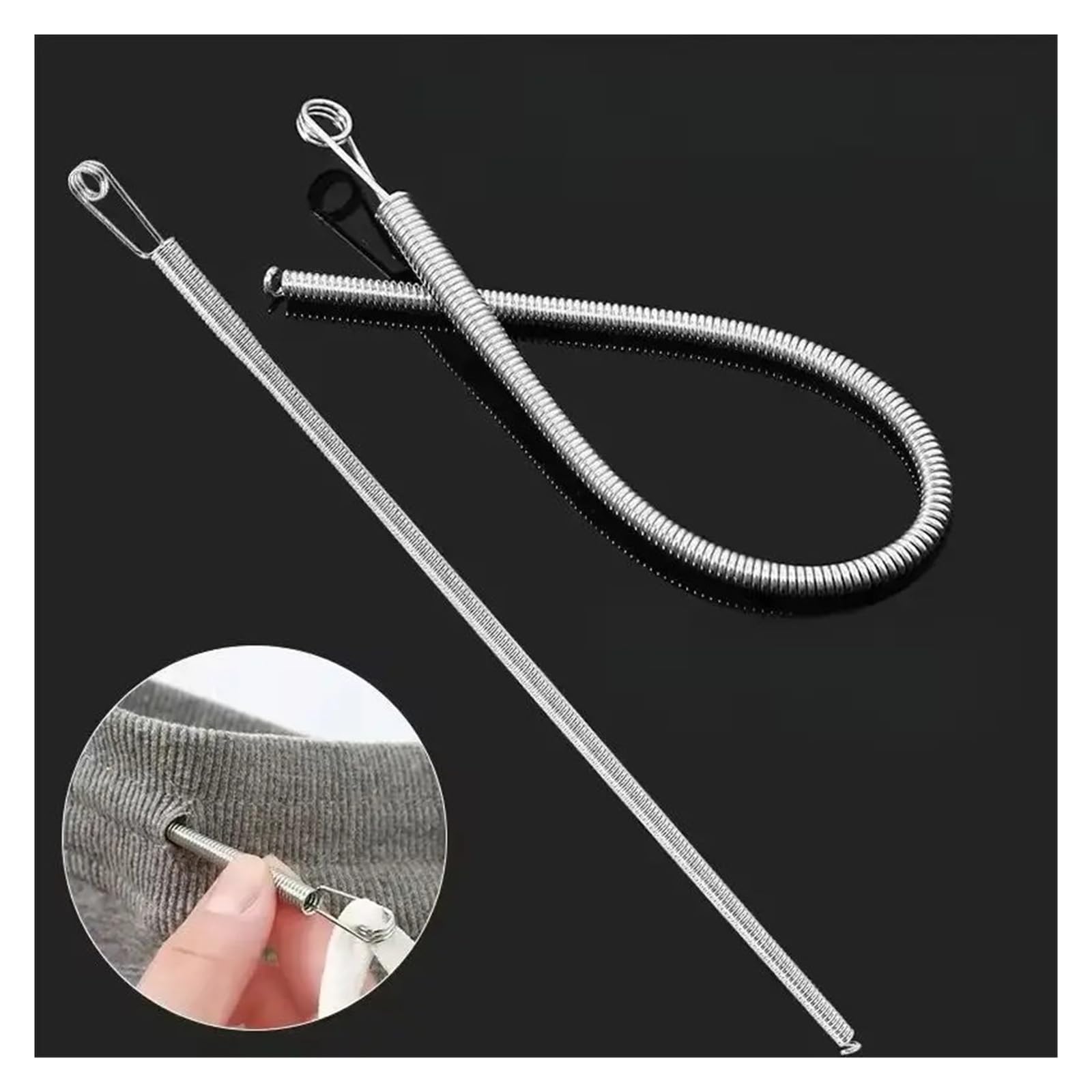 Bendable Spring Drawstring Threader for Pants Hoodies Elastic Lace Cord