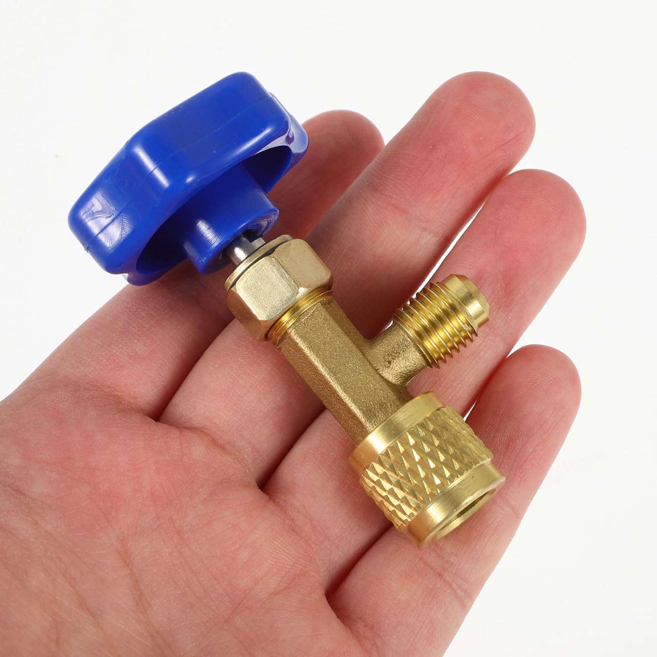 Adaptador De Manguera De Refrigeración Con Válvula De Seguridad Para Recarga De Aire Acondicionado De Coche