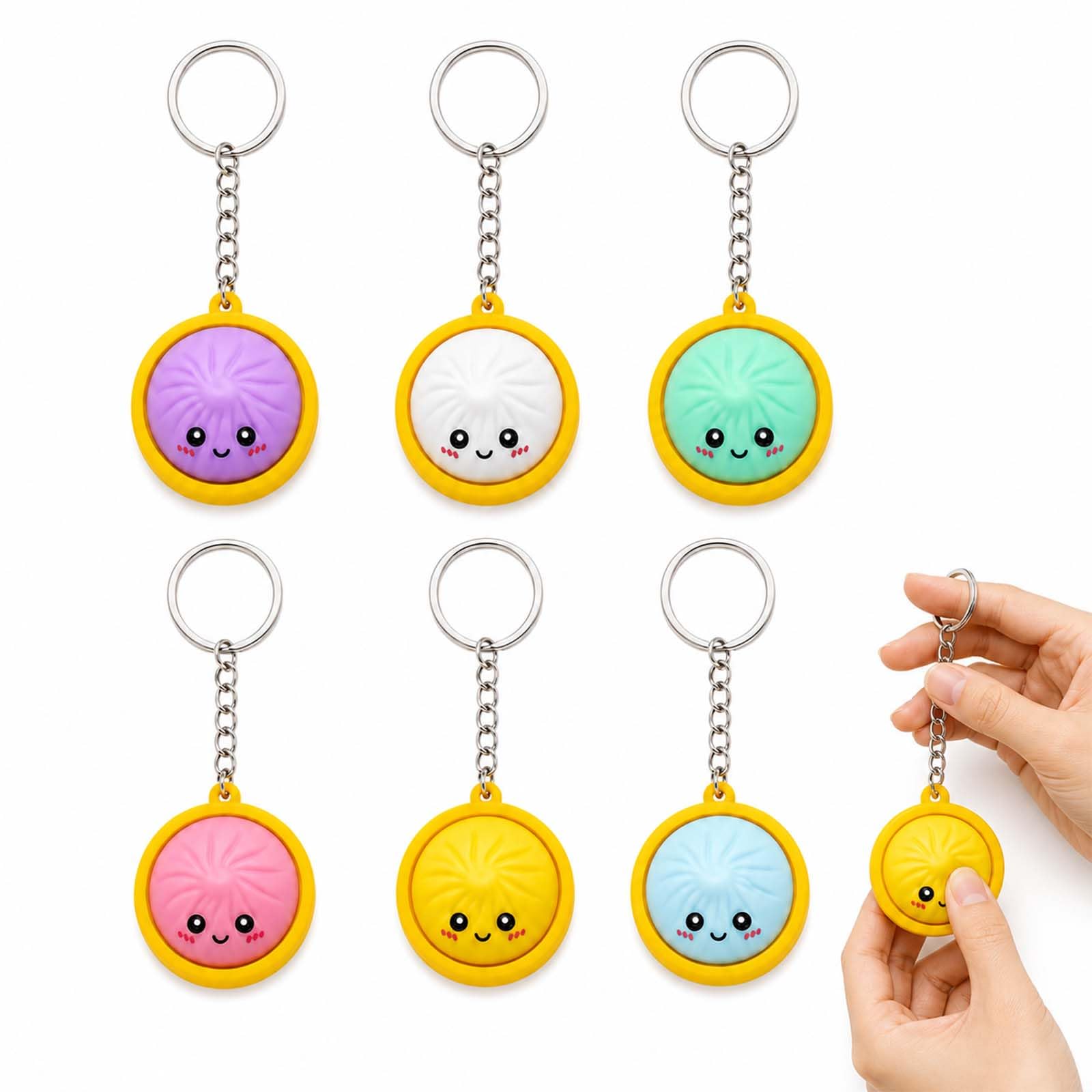 dumpling clicker,dumpling toy,6 PCS can effectively relieve stress