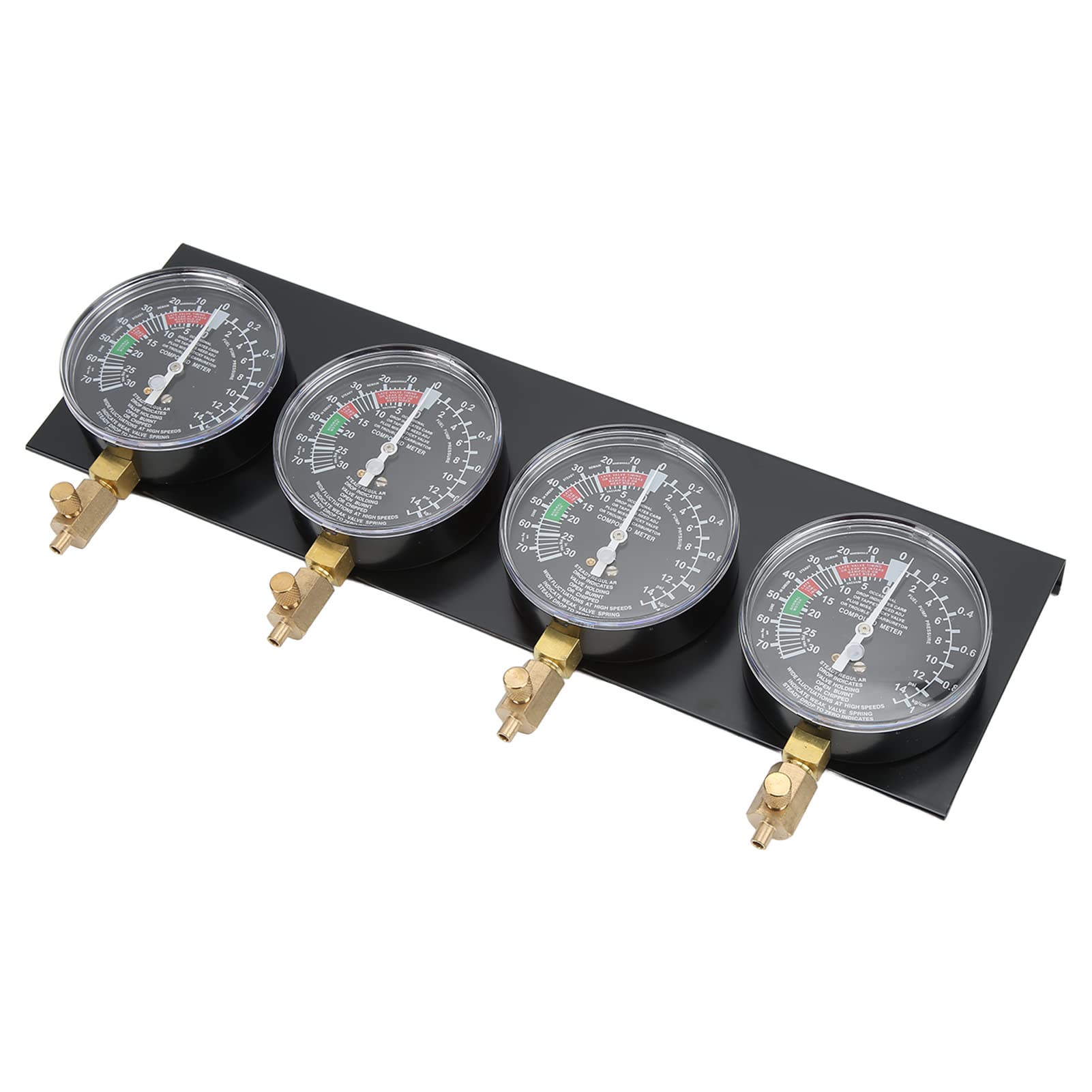 Herramienta de Sincronización de Carburador de Motocicleta Kit de Herramientas de Calibre Sincronizador de Carburador de Vacío con 4 Mangueras de Goma para Motocicleta de 4