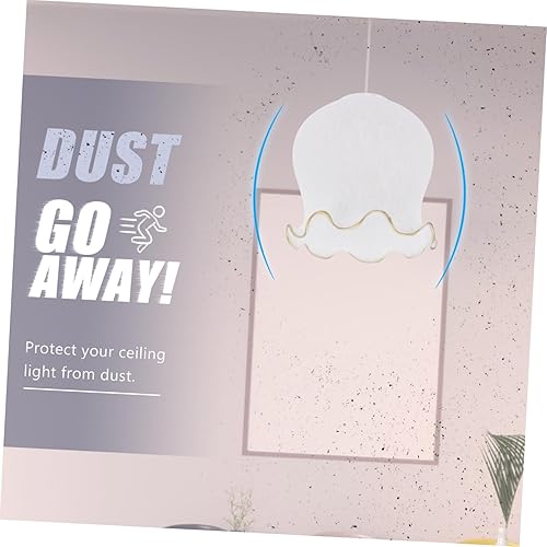 Miniatura 5 de Uonlytech Cubierta de lámpara de cristal para lámpara de araña diseño floral llamativa luz suave fácil de instalar