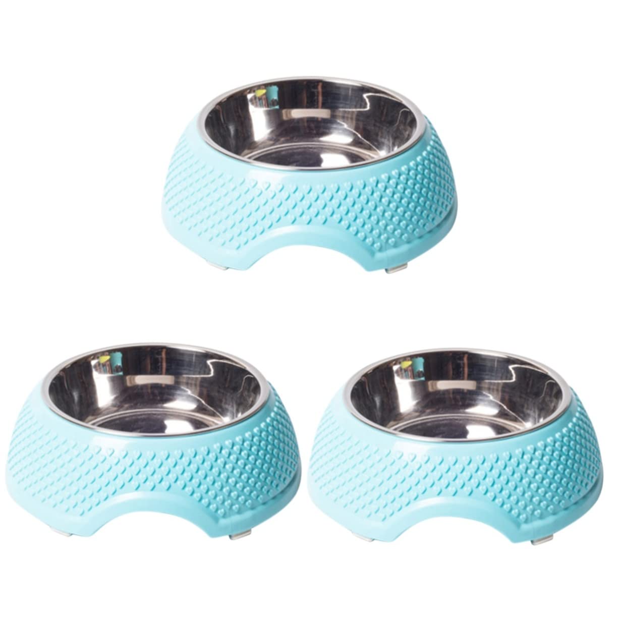 SUPVOX 3pièces Antidérapante pour Animaux De Compagnie Bol Et Design Pratique Convient Aux Chiens Et Couleur Bleue