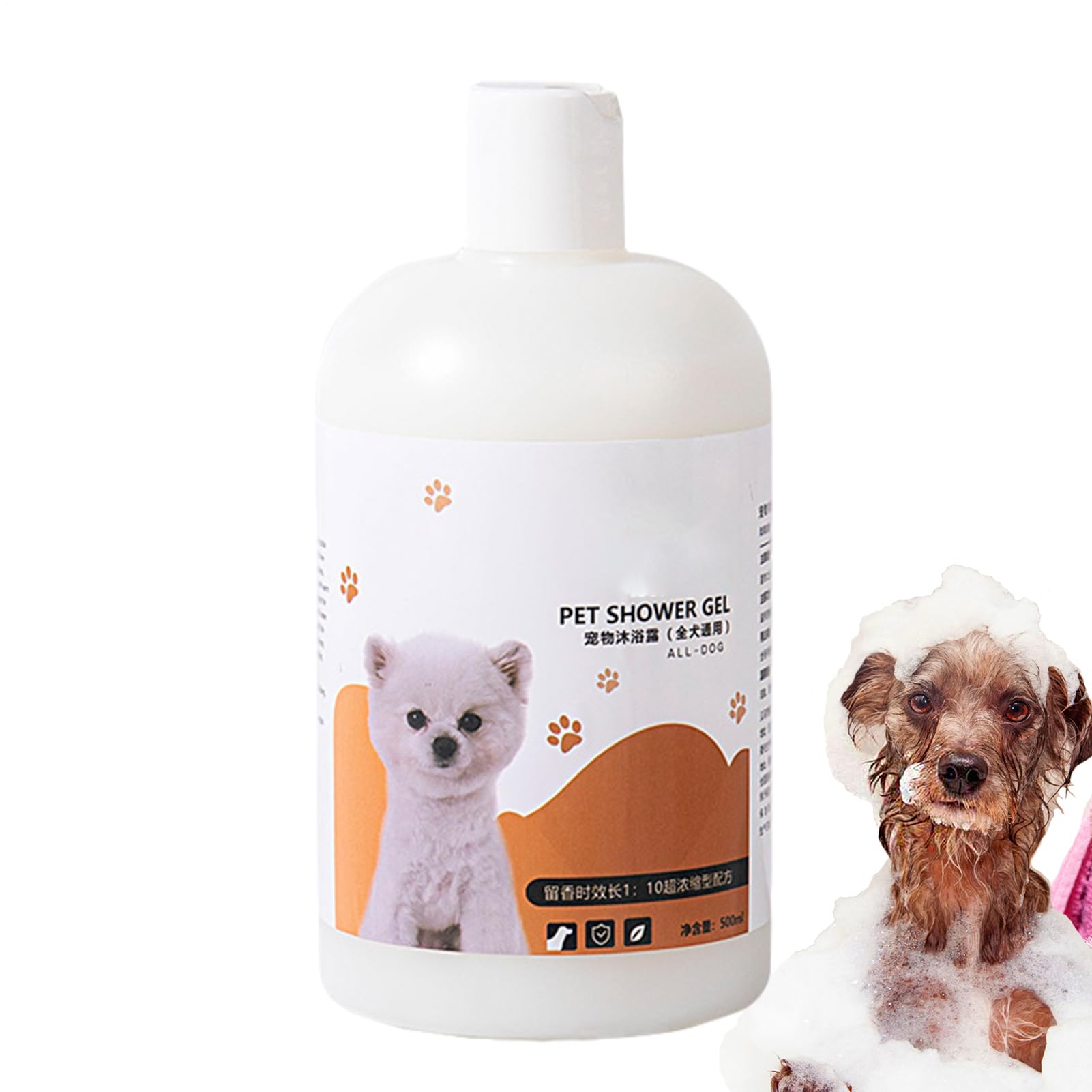 Shampooing hydratant pour chat et chien au poil soyeux
