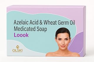 Look Azelaic Acid & Wheat Germ Oil Medicated Soap 75gm | Acne Care, Oil Control & Skin Brightening | Gentle Daily Cleansin... Price In India
