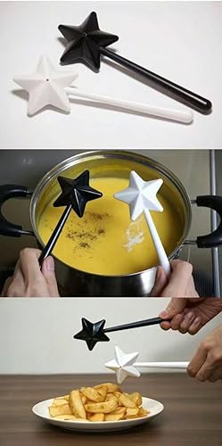 Miniatura 2 de Salero y pimentero Magic Wands Duo Sal, blanco y negro, paquete de dos, Halloween, accesorios de cocina de Navidad (negro y blanco)