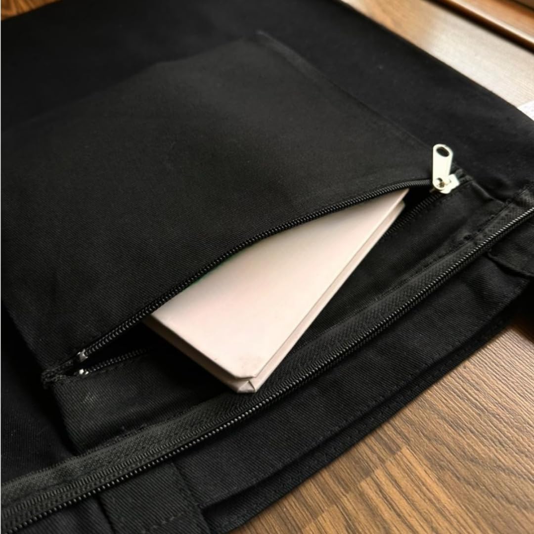 Imprint Galleria Tote Bag with Cute Dog Design – Premium Twill Cotton 240 GSM, Reusable, Washable, Multi-Purpose with Top Zip Closure & Inside Zip Pocket – Stylish & Durable for Everyday Use 5 61lu6RmjqmL. SL1080