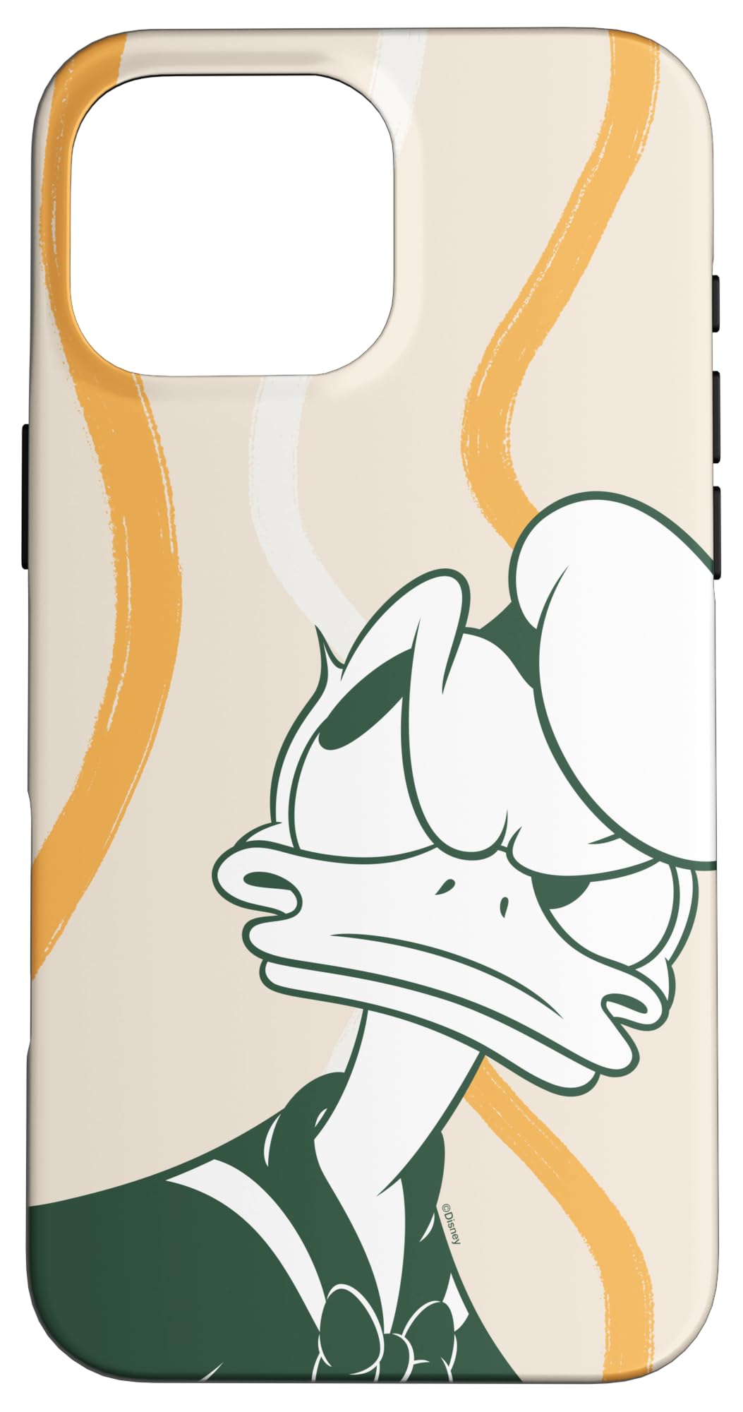 Disney Donald Duck Retro Vintage Glare & Lines Pattern Case for iPhone 16 Pro Max