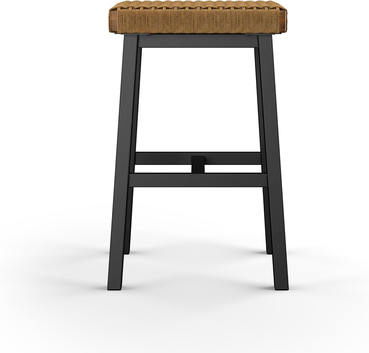 Amisco Miranda 26 in. Counter Stool - Danish Cord/Black Metal