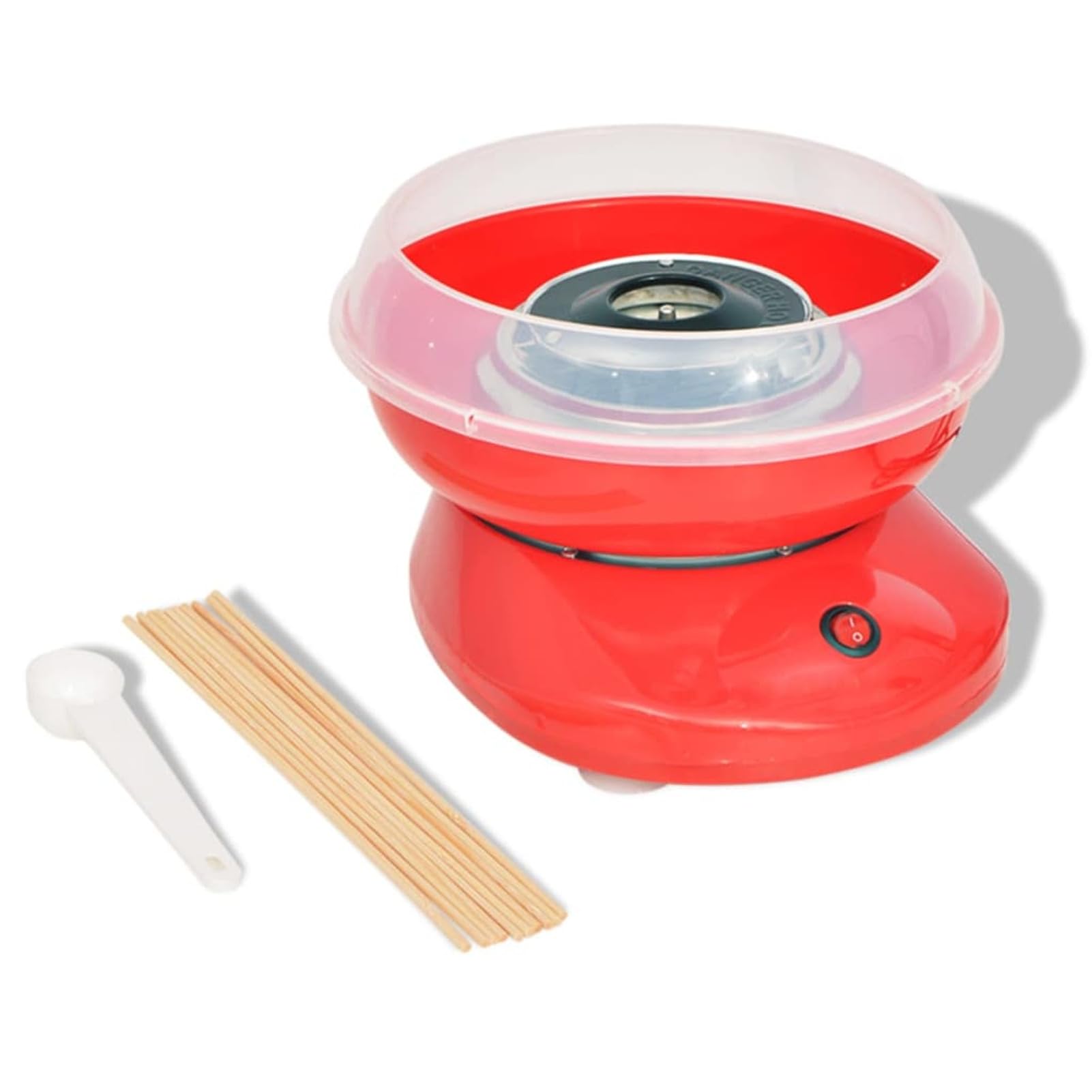 BaraSh Máquina de algodón de azúcar 480 W roja Maquina Algodon Azucar para NiñOs