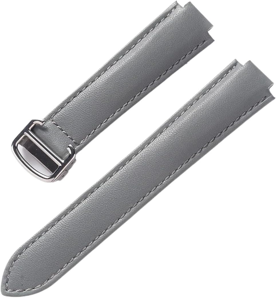 yingyingjia Compatible With Blue Balloon Strap Men's Ladies' Convex Soft Leather Folding Buckle Watch Accessories