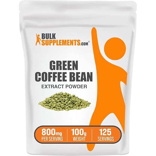 BulkSupplements.com Green Coffee Bean Extract - Green Coffee Bean Powder - Green Coffee Bean Extract for Weight Loss - Green Coffee Supplement - Weight Loss Supplement (100 Grams - 3.5 oz)