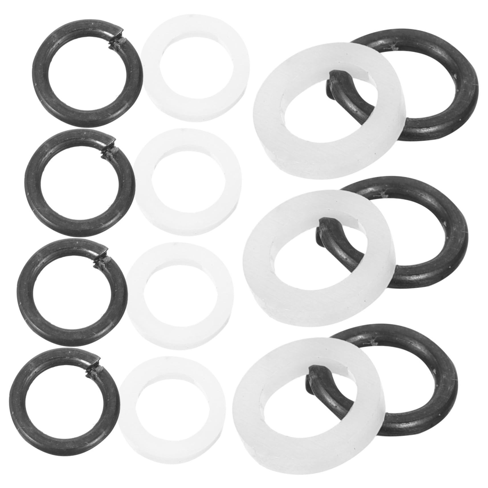 SWOOMEY 24pcs Tool Tuning Machine Gasket Guitar peg Tuner Washer Plastic Hook up Tuner Washer Key Electric Guitar Accessories knob bass Accessories Metal Stuff Ukulele